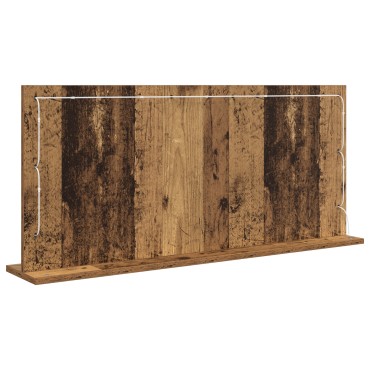 vidaXL Καθρέφτης Vanity με LED Φώτα Παλιό Ξύλο 100x45x18 εκ.