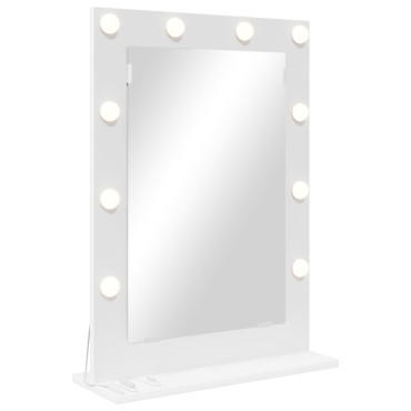 vidaXL Καθρέφτης Vanity με LED Φώτα Λευκό 70x50x18 εκ.
