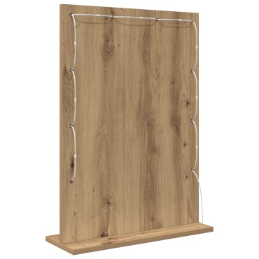 vidaXL Καθρέφτης Vanity Αρτιστίκ δρυς Ξύλο 70 x 50 x 18 εκ.