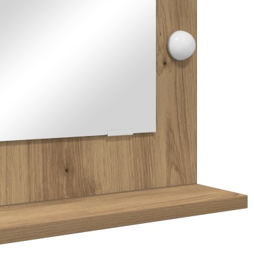 vidaXL Καθρέφτης Vanity Αρτιστίκ δρυς Ξύλο 70 x 50 x 18 εκ.