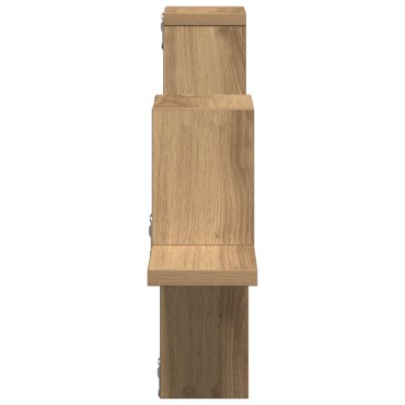 vidaXL Ράφια Τοίχου Καλλιτεχνικό Δρυς 104,5x10x43cm Επεξεργασμένο Ξύλο 1 τεμ.