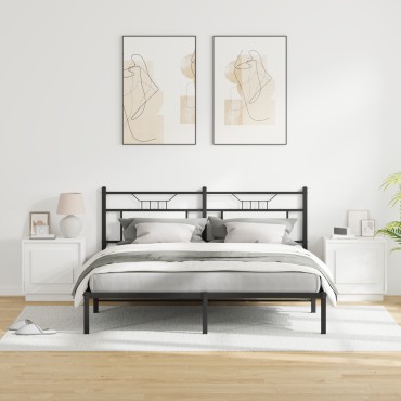 vidaXL Κομοδίνα με LED Φώτα 2 τεμ. Λευκό 44x34,5x45 εκ