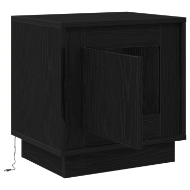 vidaXL Κομοδίνο 2 τεμ. Μαύρο 44x34,5x45cm Επεξεργασμένο Ξύλο