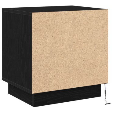 vidaXL Κομοδίνο 2 τεμ. Μαύρο 44x34,5x45cm Επεξεργασμένο Ξύλο