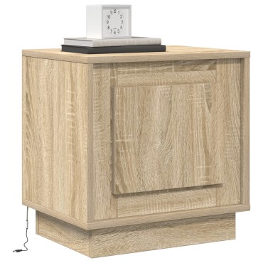 vidaXL Κομοδίνο 2 τεμ. Δρύς Sonoma 44x34,5x45 εκ