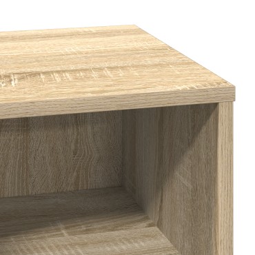 vidaXL κομοδίνο με LED από Sonoma Oak 50x34,5x50cm 1 τεμ.