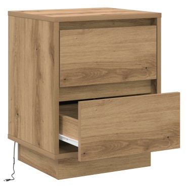 vidaXL Κομοδίνο Artisan Oak 39x34,5x50cm Επεξεργασμένο ξύλο 1 τεμ.