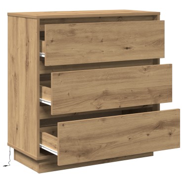 vidaXL Κομοδίνο Artisan Oak 71x34,5x75cm Επεξεργασμένο ξύλο 1 τεμ.