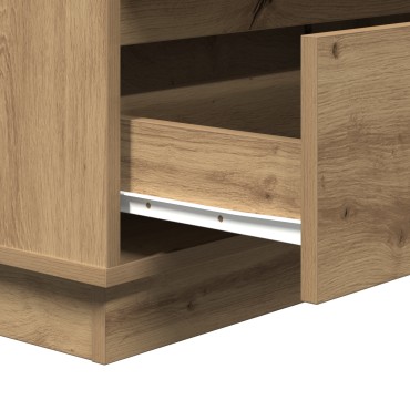 vidaXL Κομοδίνο Artisan Oak 71x34,5x75cm Επεξεργασμένο ξύλο 1 τεμ.