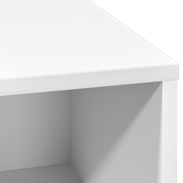 vidaXL Μπουφές με LED Λευκό 71x34,5x75cm Κατασκευασμένο Ξύλο 1 τεμ.