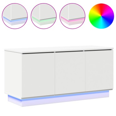 vidaXL Κάστρο Τηλεόρασης Λευκό 100x38x49cm Επεξεργασμένο Ξύλο