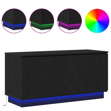 vidaXL Βάση Τηλεόρασης Μαύρη 100x38x49cm Επεξεργασμένο Ξύλο