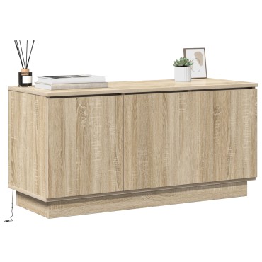 vidaXL ντουλάπι τηλεόρασης δρυς Sonoma 100x38x49cm Επεξεργασμένο ξύλο