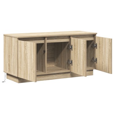 vidaXL ντουλάπι τηλεόρασης δρυς Sonoma 100x38x49cm Επεξεργασμένο ξύλο