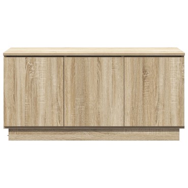 vidaXL ντουλάπι τηλεόρασης δρυς Sonoma 100x38x49cm Επεξεργασμένο ξύλο