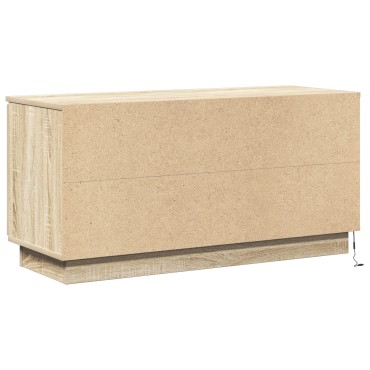 vidaXL ντουλάπι τηλεόρασης δρυς Sonoma 100x38x49cm Επεξεργασμένο ξύλο