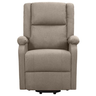 vidaXL Πολυθρόνα με Ανύψωση Taupe Υφασμάτινη 70x89x103,5cm 1 τεμ.