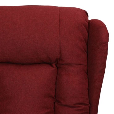 vidaXL Πολυθρόνα Ανακλ. Μπορντό Υφασμάτινη 72,5x96x99,5cm 1 τεμ.
