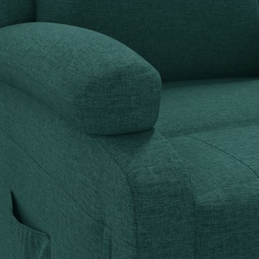 vidaXL Πολυθρόνα Ανακλινόμενη Ηλεκτρική Πράσινο Υφασμάτινη 70x93x98cm 1 τεμ.