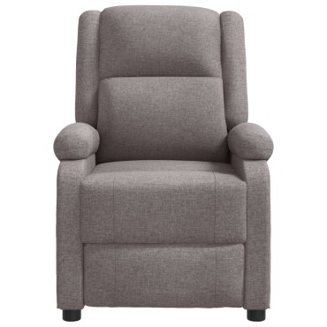 vidaXL Πολυθρόνα Ανακλινόμενη Taupe Υφασμάτινη 70x93x98cm 1 τεμ.