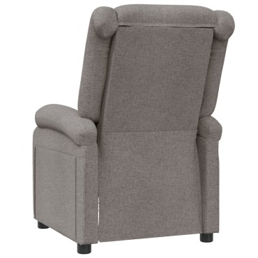 vidaXL Πολυθρόνα Ανακλινόμενη Taupe Υφασμάτινη 70x93x98cm 1 τεμ.