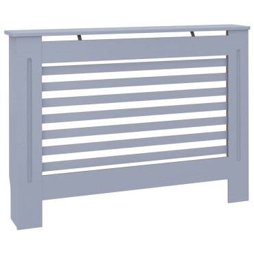 vidaXL Κάλυμμα Καλοριφέρ Ανθρακί 112 x 19 x 81,5 εκ. από MDF