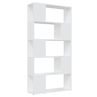 vidaXL Βιβλιοθήκη/Διαχωριστικό Χώρου Λευκό 80x24x155cm Μοριοσανίδα 1 τεμ.