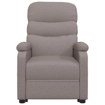 vidaXL Πολυθρόνα Ανακλινόμενη Taupe Υφασμάτινη 75x91x101cm 1 τεμ.