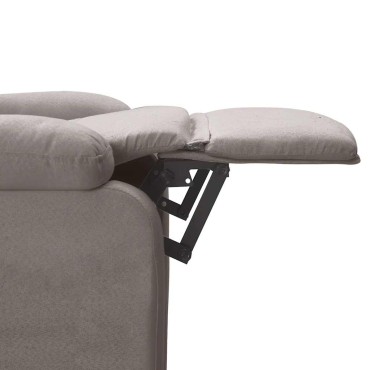 vidaXL Πολυθρόνα Ανακλινόμενη Taupe Υφασμάτινη 75x91x101cm 1 τεμ.