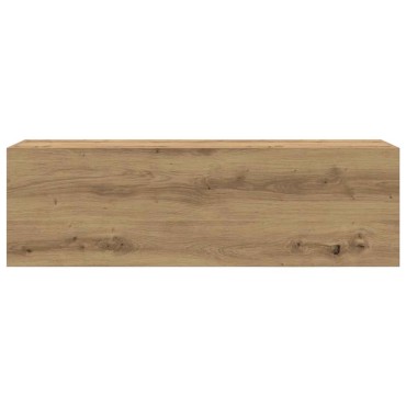 vidaXL Ντουλάπι τοίχου μπάνιου Artisan Oak 100x25x30cm 1 τεμ.