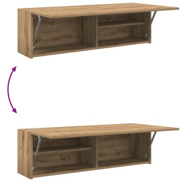 vidaXL Ντουλάπι τοίχου μπάνιου Artisan Oak 100x25x30cm 1 τεμ.