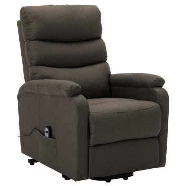 vidaXL Πολυθρόνα με Ανύψωση Taupe Υφασμάτινη 74x90,5x100cm 1 τεμ.