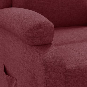 vidaXL Πολυθρόνα Ανακλινόμενη Μπορντό Υφασμάτινη 70x93x98cm 1 τεμ.