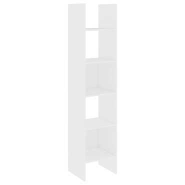 vidaXL Βιβλιοθήκη Λευκή 40x35x180cm από Επεξ. Ξύλο 1 τεμ.