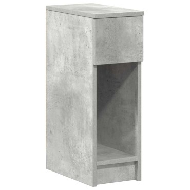 vidaXL Κομοδίνο με συρτάρι Γκρι Σκυροδέματος 20x36x60cm 1 τεμ.