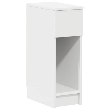 vidaXL Κομοδίνο με συρτάρι Λευκό 20x36x60cm 1 τεμ.