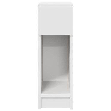 vidaXL Κομοδίνο με συρτάρι Λευκό 20x36x60cm 1 τεμ.