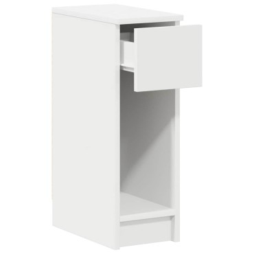 vidaXL Κομοδίνο με συρτάρι Λευκό 20x36x60cm 1 τεμ.