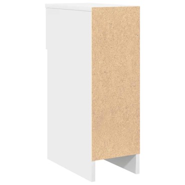 vidaXL Κομοδίνο με συρτάρι Λευκό 20x36x60cm 1 τεμ.