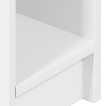 vidaXL Κομοδίνο με συρτάρι Λευκό 20x36x60cm 1 τεμ.