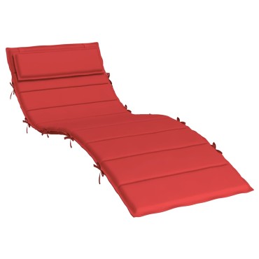 vidaXL Μαξιλάρι Ξαπλώστρας Κόκκινο 180x60x4cm από Ύφασμα Oxford