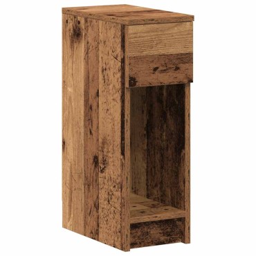 vidaXL Κομοδίνο με συρτάρι Όψη Παλαιού Ξύλου 20x36x60cm 1 τεμ.