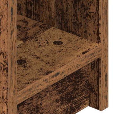 vidaXL Κομοδίνο με συρτάρι Όψη Παλαιού Ξύλου 20x36x60cm 1 τεμ.