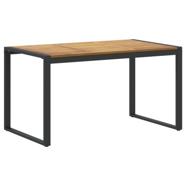 vidaXL Σετ Φαγητού 7 Τεμαχίων Solid Wood Acacia και Μετάλλου