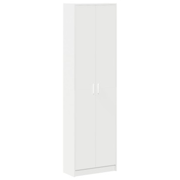 vidaXL ντουλάπα Λευκή 55x25x189cm από επεξεργασμένο ξύλο