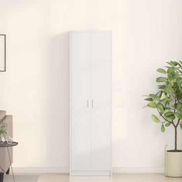 vidaXL Ντουλάπι Λευκό 55x25x189cm Επεξεργασμένο Ξύλο