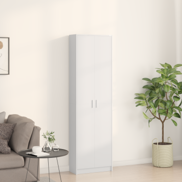 vidaXL Ντουλάπι Λευκό 55x25x189cm Επεξεργασμένο Ξύλο
