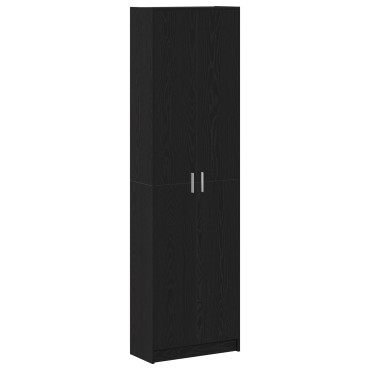 vidaXL Ντουλάπα Μαύρης Βελανιδιάς 55x25x189cm Επεξεργασμένου Ξύλου 1 τεμ.