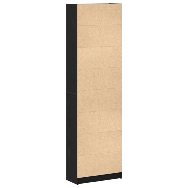 vidaXL Ντουλάπα Μαύρης Βελανιδιάς 55x25x189cm Επεξεργασμένου Ξύλου 1 τεμ.