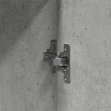 vidaXL Ντουλάπι Σκυρόδεμα Γκρι 55x25x189cm Επεξεργασμένο ξύλο